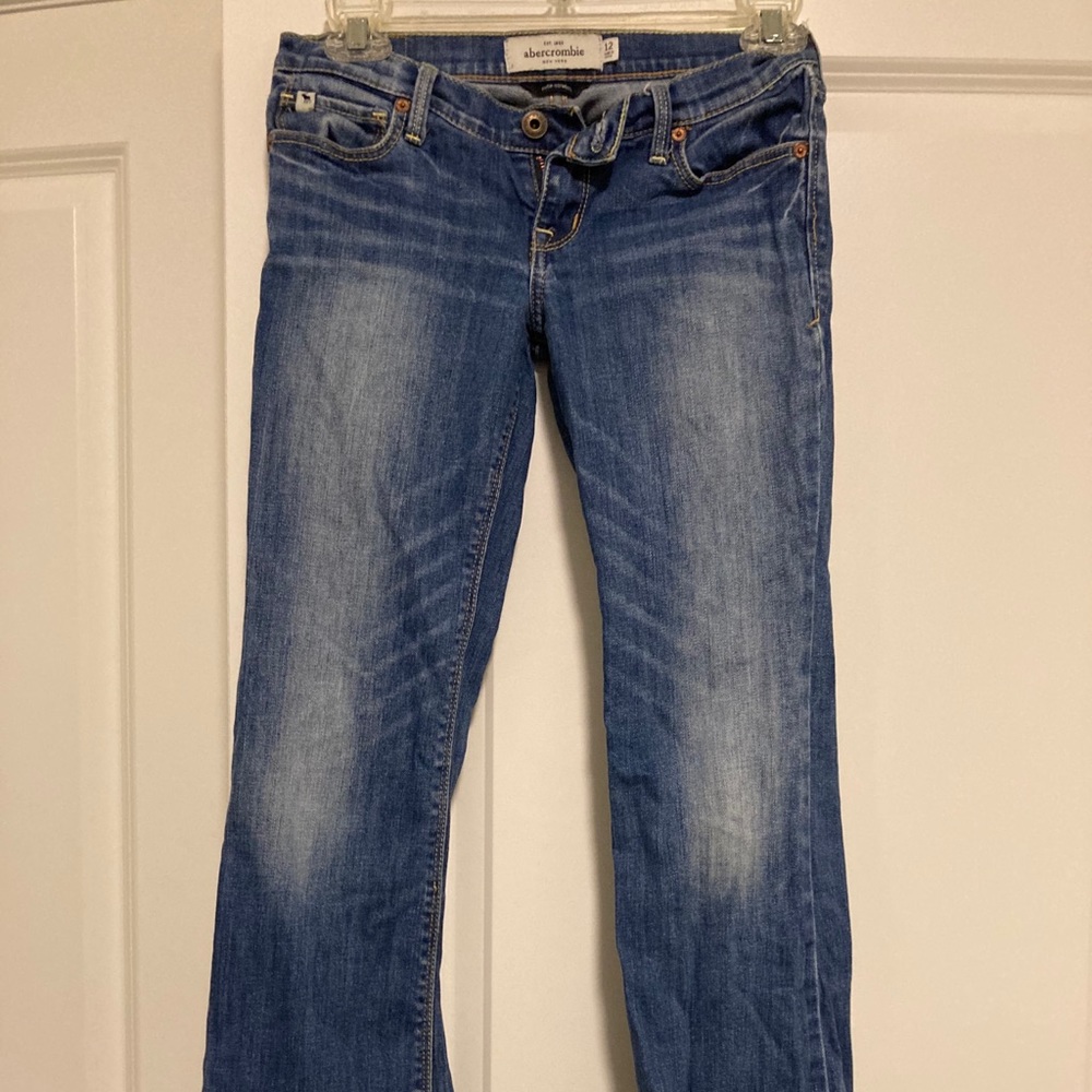Kids cute stretch Abercrombie jeans medium blue